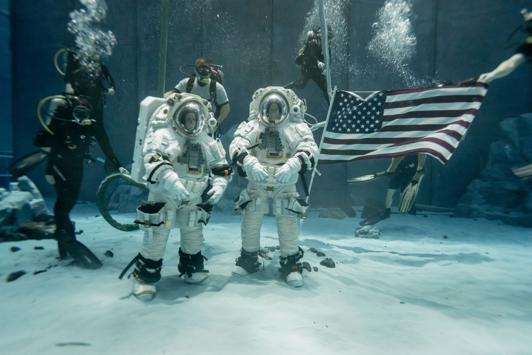 NASA tests new spacesuit underwater ahead of Moon mission